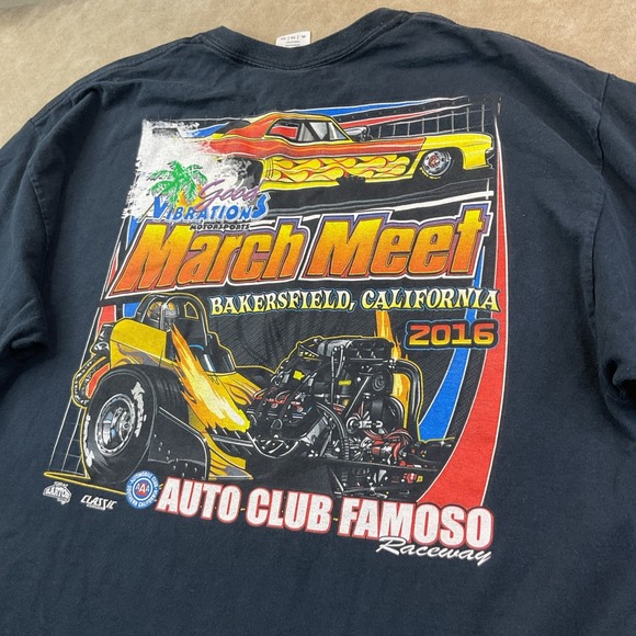 Gildan Other - VTG March Meet T-Shirt XL 2016 Vibrations Auto Club Famoso Bakersfield Racing